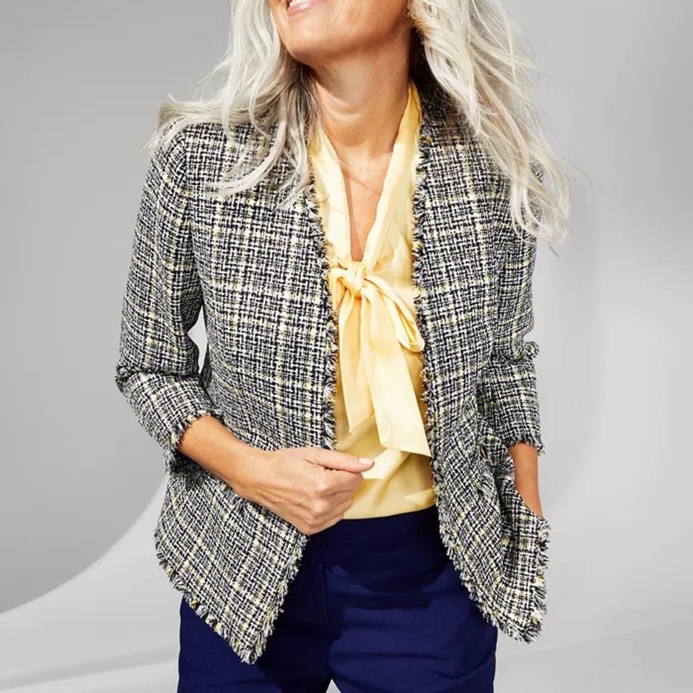 Plaid Tweed Blazer (14)